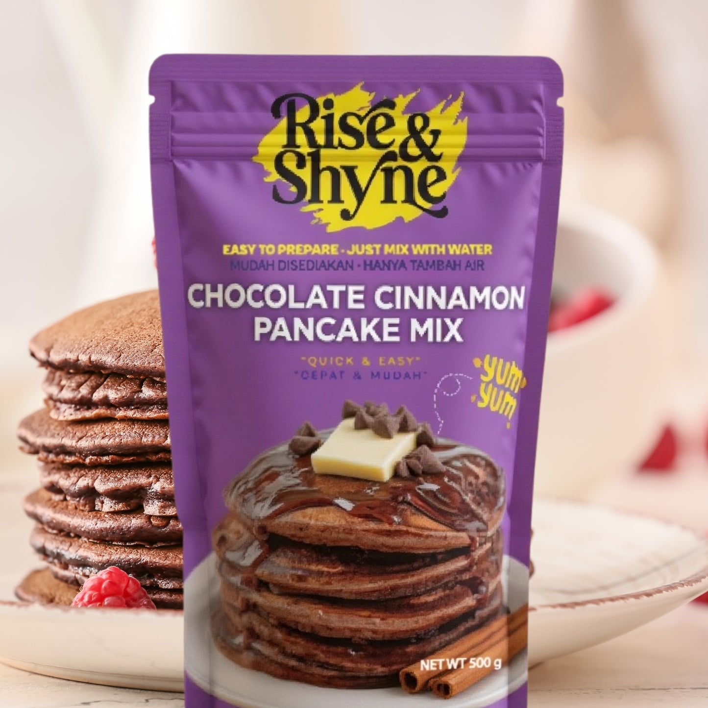 Rise & Shyne Fluffy Pancake Mix.