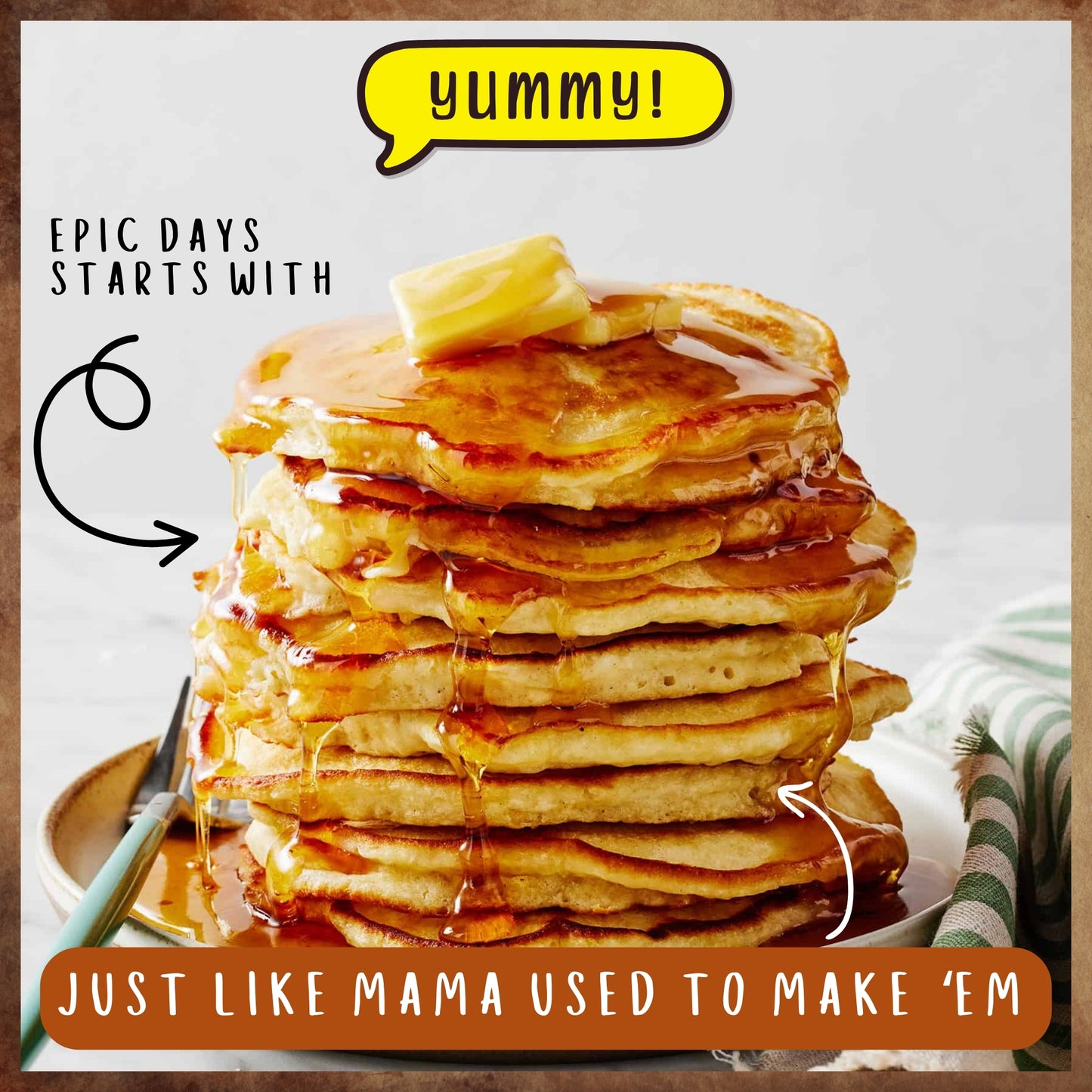 Rise & Shyne Fluffy Pancake Mix.